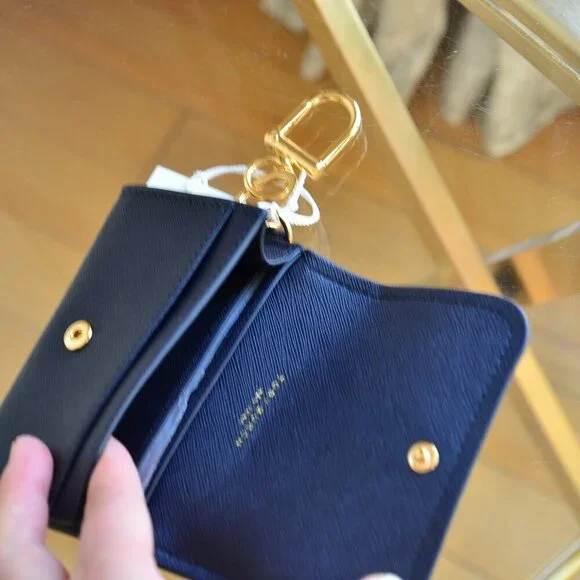 Tory Burch Emerson Flap Card Case Wallet Tory Navy - Picture 5 of 5